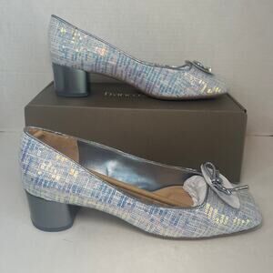 Franco Sarto Silver Sequin Heels